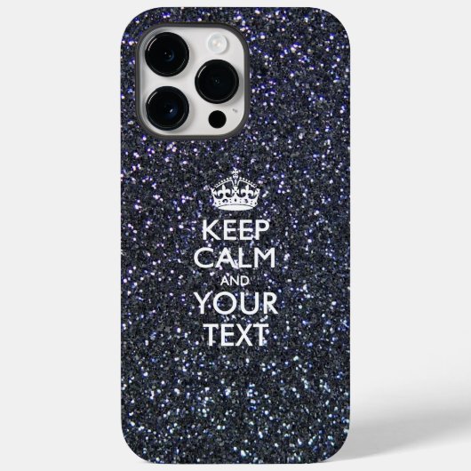 Aangepaste KEEP CALM EN Jouw tekst Case-Mate iPhone Case (Achterkant)