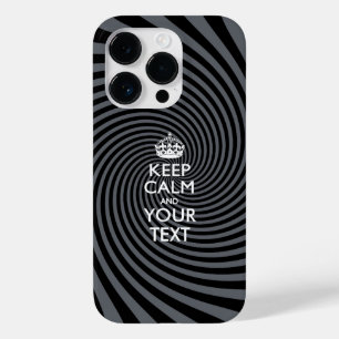 Aangepaste KEEP CALM EN Jouw tekst Case-Mate iPhone 14 Pro Hoesje