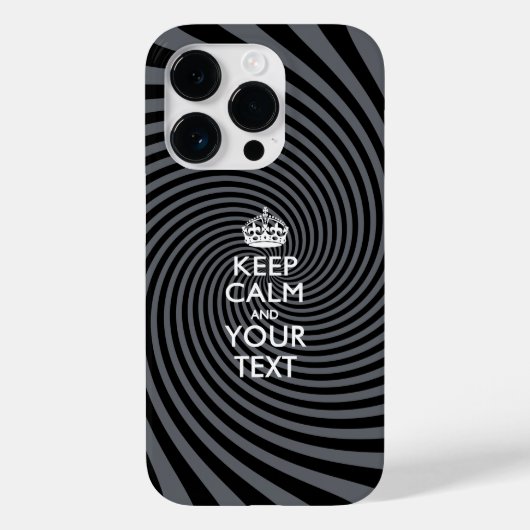 Aangepaste KEEP CALM EN Jouw tekst Case-Mate iPhone Case (Achterkant)