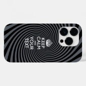 Aangepaste KEEP CALM EN Jouw tekst Case-Mate iPhone Case (Achterkant (horizontaal))