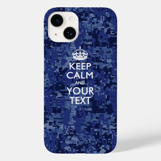 Aangepaste KEEP CALM EN Jouw tekst Case-Mate iPhone Case (Achterkant)