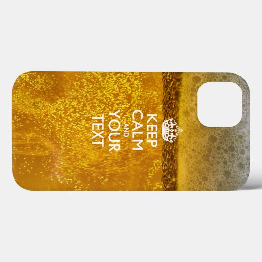 Aangepaste KEEP CALM EN Jouw tekst Case-Mate iPhone Case (Achterkant (horizontaal))