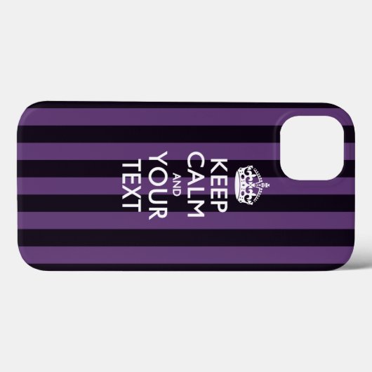 Aangepaste KEEP CALM EN Jouw tekst Case-Mate iPhone Case (Achterkant (horizontaal))