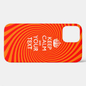 Aangepaste KEEP CALM EN Jouw tekst Case-Mate iPhone Case (Achterkant (horizontaal))