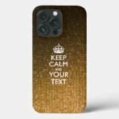 Aangepaste KEEP CALM EN Jouw tekst Case-Mate iPhone Case (Achterkant)