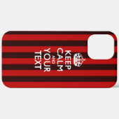 Aangepaste KEEP CALM EN Jouw tekst Case-Mate iPhone Case (Achterkant (horizontaal))