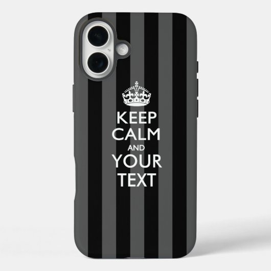 Aangepaste KEEP CALM EN Jouw tekst Case-Mate iPhone Case (Achterkant)