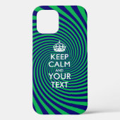 Aangepaste KEEP CALM EN Jouw tekst Case-Mate iPhone Case (Achterkant)