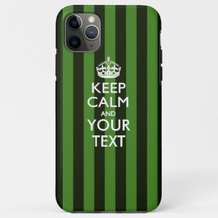 Aangepaste KEEP CALM EN Jouw tekst iPhone 11 Pro Max Hoesje