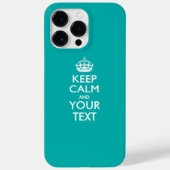 Aangepaste KEEP CALM EN Jouw tekst Case-Mate iPhone Case (Achterkant)