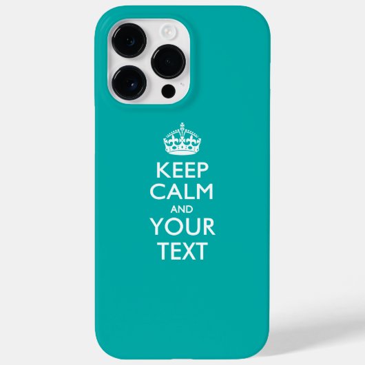 Aangepaste KEEP CALM EN Jouw tekst Case-Mate iPhone Case (Achterkant)