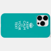 Aangepaste KEEP CALM EN Jouw tekst Case-Mate iPhone Case (Achterkant (horizontaal))