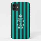 Aangepaste KEEP CALM EN Jouw tekst Case-Mate iPhone Case (Achterkant)