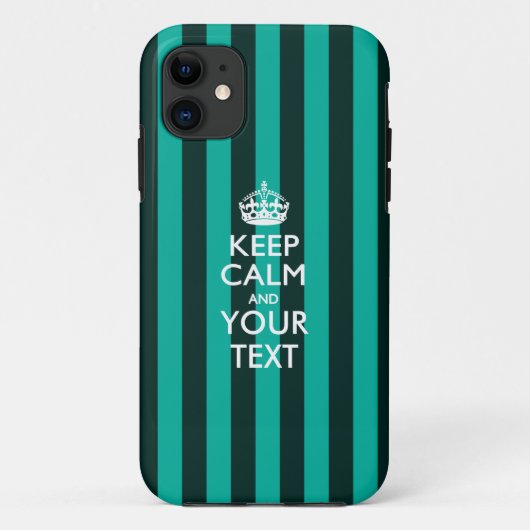 Aangepaste KEEP CALM EN Jouw tekst Case-Mate iPhone Case (Achterkant)