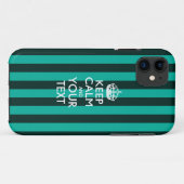 Aangepaste KEEP CALM EN Jouw tekst Case-Mate iPhone Case (Achterkant (horizontaal))