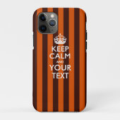 Aangepaste KEEP CALM EN Jouw tekst Case-Mate iPhone Case (Achterkant)