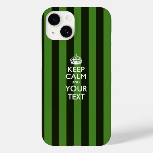 Aangepaste KEEP CALM EN Jouw tekst Case-Mate iPhone Case (Achterkant)
