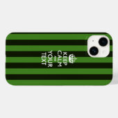 Aangepaste KEEP CALM EN Jouw tekst Case-Mate iPhone Case (Achterkant (horizontaal))