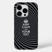 Aangepaste KEEP CALM EN Jouw tekst Case-Mate iPhone Case (Achterkant)