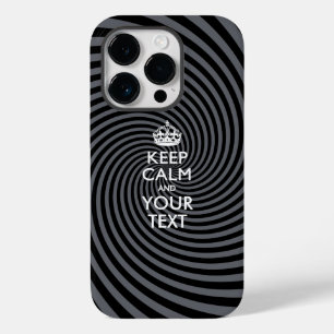 Aangepaste KEEP CALM EN Jouw tekst Case-Mate iPhone 14 Pro Hoesje