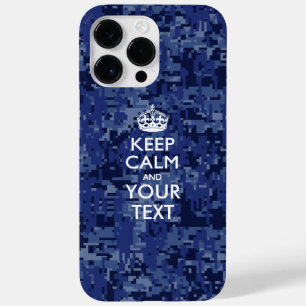 Aangepaste KEEP CALM EN Jouw tekst Case-Mate iPhone 14 Pro Max Hoesje