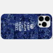 Aangepaste KEEP CALM EN Jouw tekst Case-Mate iPhone Case (Achterkant (horizontaal))
