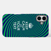 Aangepaste KEEP CALM EN Jouw tekst Case-Mate iPhone Case (Achterkant (horizontaal))