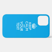 Aangepaste KEEP CALM EN Jouw tekst Case-Mate iPhone Case (Achterkant (horizontaal))