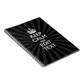 Aangepaste KEEP CALM en jouw tekst Creative Notitieboek (Rechterzijde)