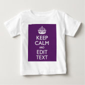 Aangepaste KEEP CALM EN Jouw tekst op Paars (Voorkant)