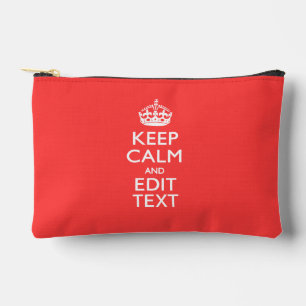 Aangepaste KEEP CALM en jouw tekst op roze koraal Etui