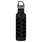 Aangepaste KEEP CALM en jouw tekst op zonnesburst Waterfles (Achterkant)