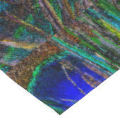 Aangepaste Keep Calm en Jouw tekst Peacock Tafelkleed (Gekanteld)