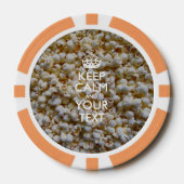 Aangepaste KEEP CALM EN Jouw tekst Poker Chips (Voorkant)