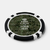Aangepaste KEEP CALM EN Jouw tekst Poker Chips (Enkel)
