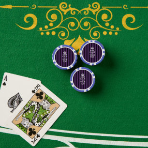 Aangepaste KEEP CALM EN Jouw tekst Poker Chips