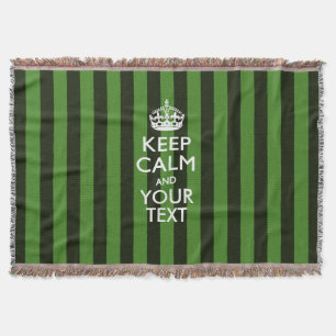 Aangepaste Keep Calm en Jouw tekst voor Cool Cft Deken