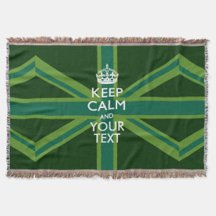 Aangepaste Keep Calm en Jouw tekst voor Cool Cft Deken