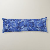 Aangepaste KEEP CALM EN Jouw tekst voor Navy camo Lichaamskussen (Achterkant)