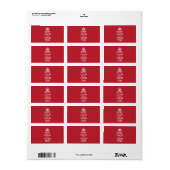 Aangepaste KEEP CALM en JOUW TEKST - wit Etiket (Full Sheet)