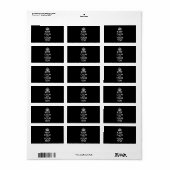 Aangepaste KEEP CALM en JOUW TEKST - wit Etiket (Full Sheet)