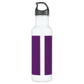 Aangepaste KEEP CALM en tekst bewerken op Paars Waterfles (Achterkant)