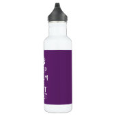 Aangepaste KEEP CALM en tekst bewerken op Paars Waterfles (Rechts)