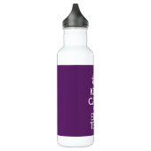 Aangepaste KEEP CALM en tekst bewerken op Paars Waterfles (Links)