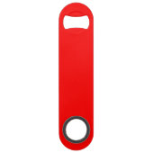 Aangepaste KEEP CALM en tekst bewerken op rood Speed Flessenopener (Achterkant)