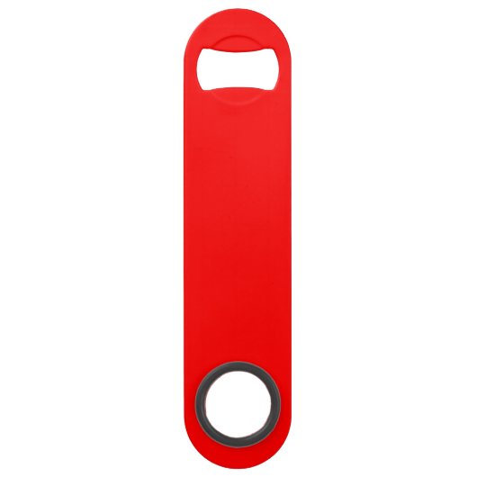 Aangepaste KEEP CALM en tekst bewerken op rood Speed Flessenopener (Achterkant)