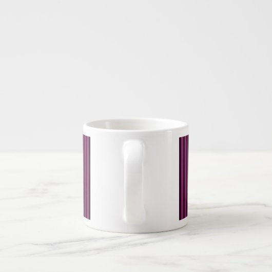 Aangepaste KEEP CALM Jouw tekst Fuchsia Stripes Espresso Kop (Achterkant)