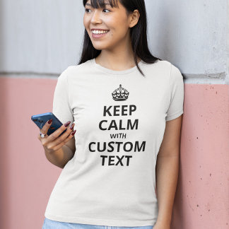 Aangepaste Keep Calm - Persoonlijke Quote T-shirt