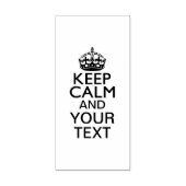 Aangepaste Keep Calm Text Gezegde Rubberstempel (Afrduk)