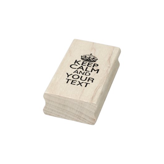 Aangepaste Keep Calm Text Gezegde Rubberstempel (Stempel)